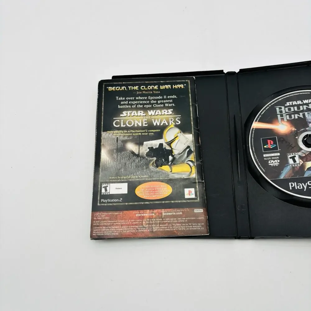 Star Wars Bounty Hunter - PlayStation 2 PS2 Game CIB - Tested Works Complete VG